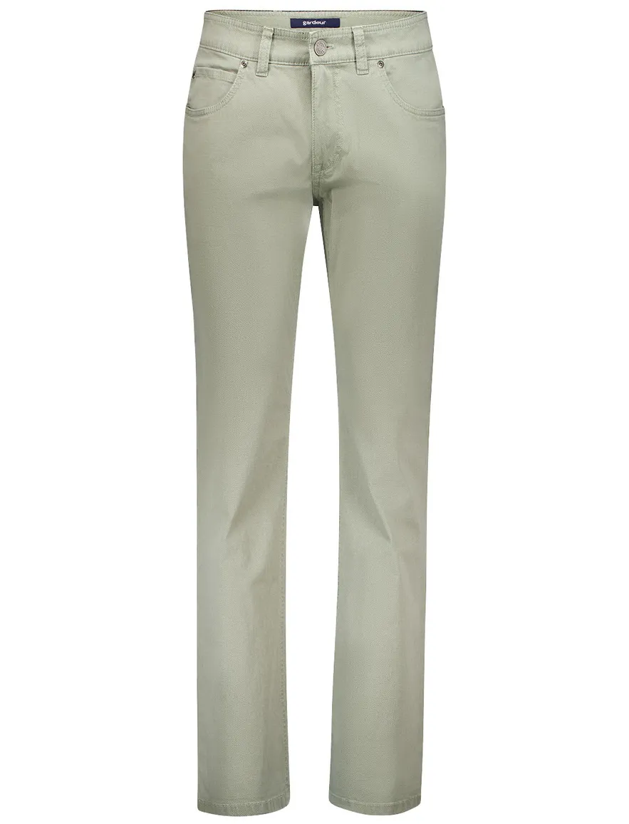 Gardeur Bill jeans lichtgroen katoen