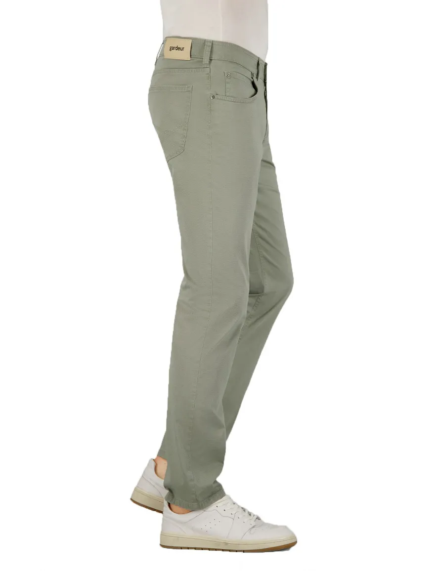 Gardeur Bill jeans lichtgroen katoen