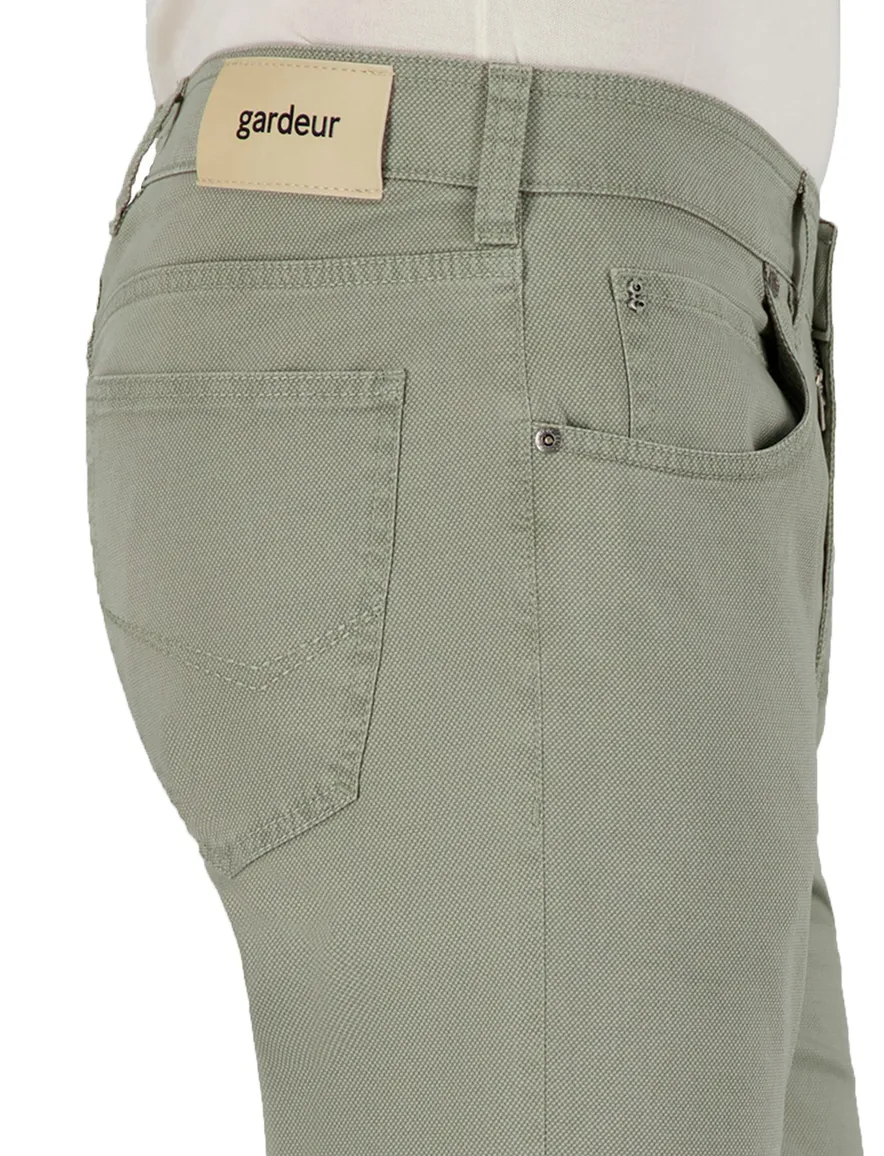 Gardeur Bill jeans lichtgroen katoen
