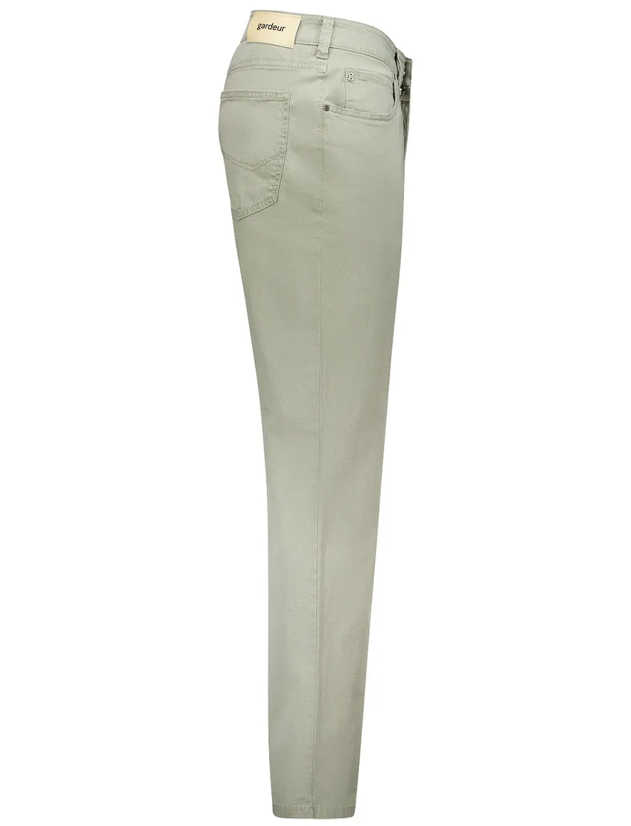 Gardeur Bill jeans lichtgroen katoen