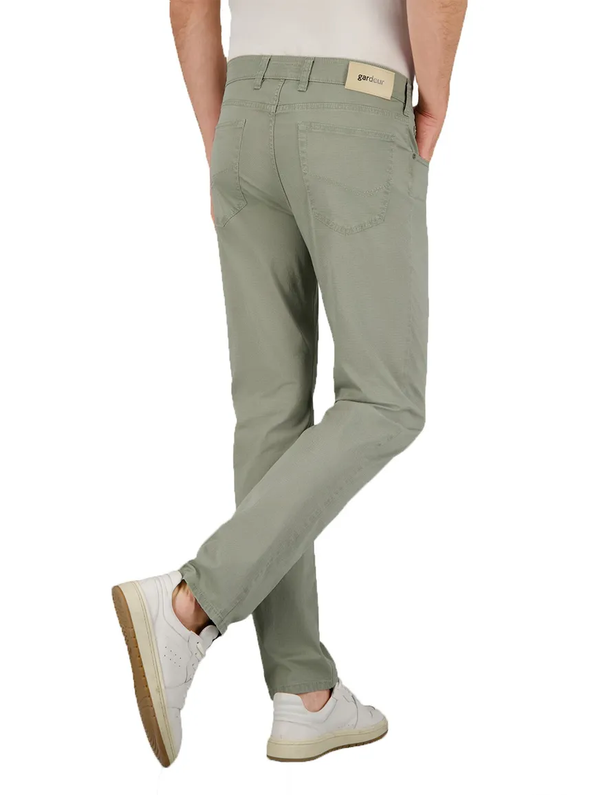 Gardeur Bill jeans lichtgroen katoen