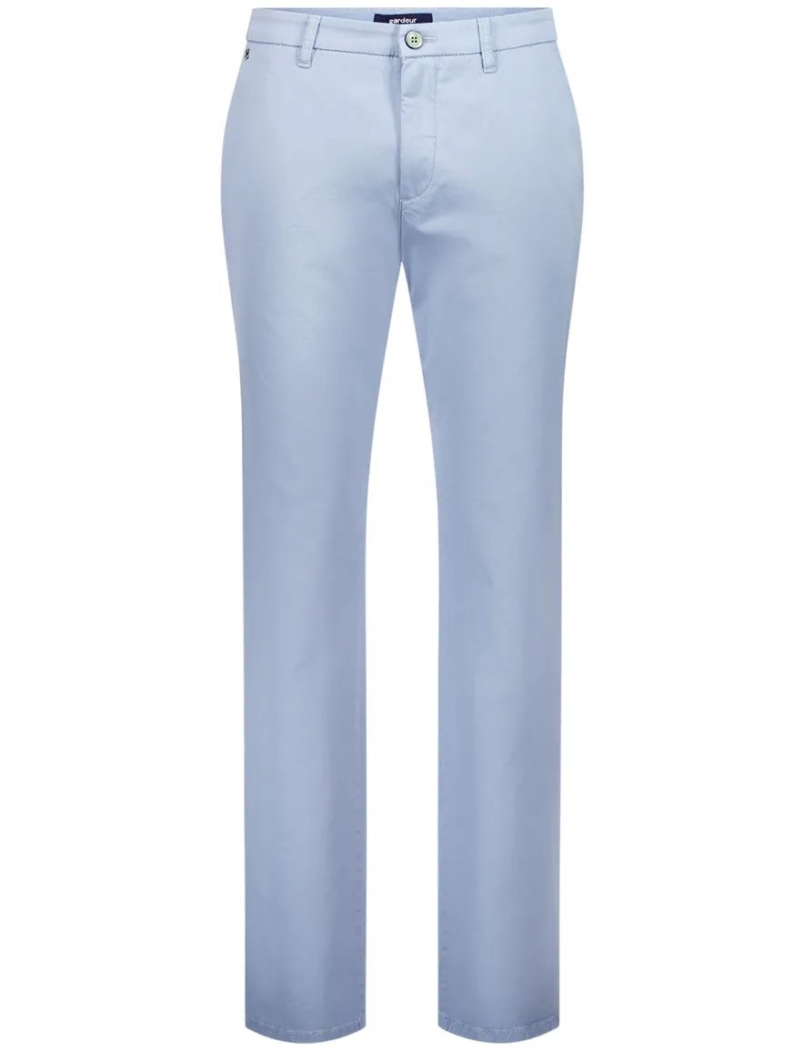 Gardeur Pantalon katoen lichtblauw effen BOBBY