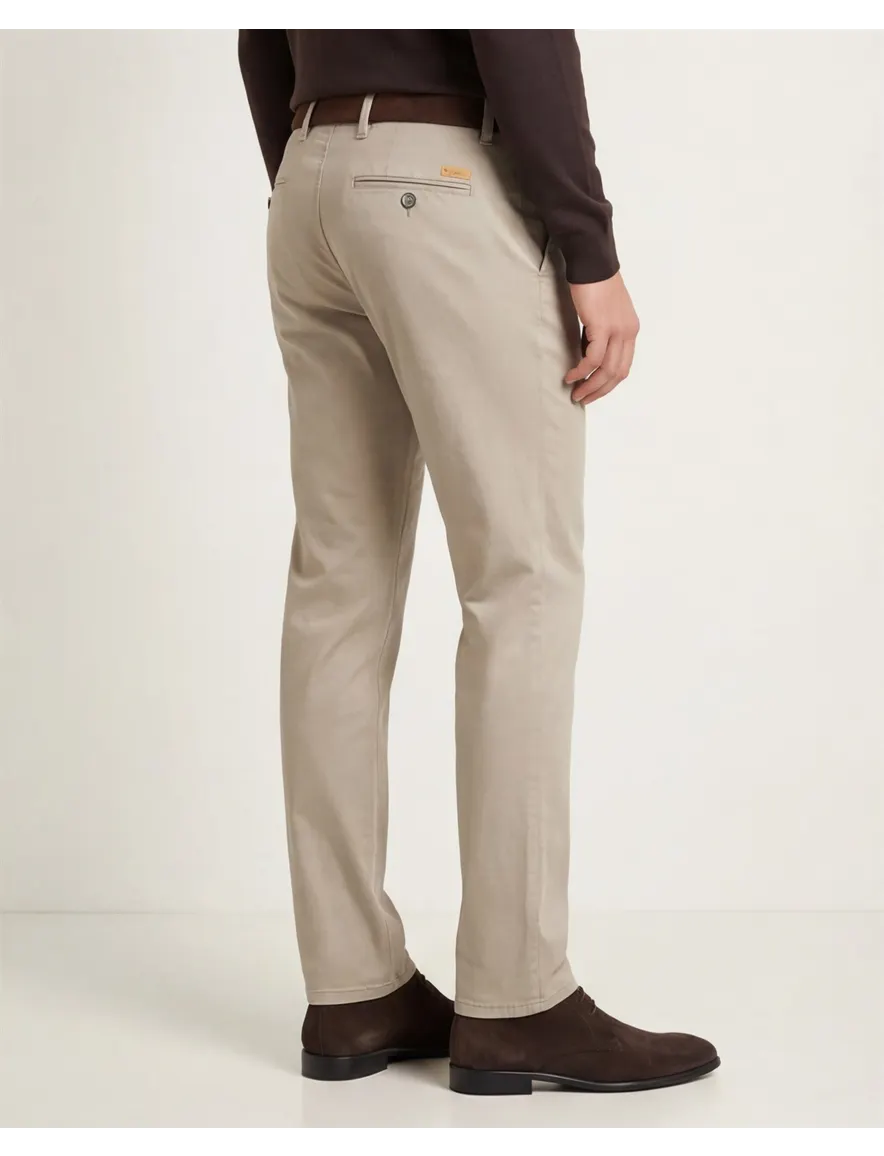 Gardeur katoenen broek beige