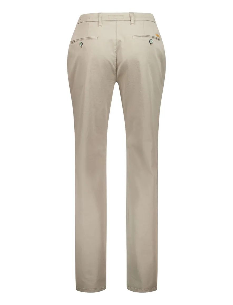 katoenen broek khaki Gardeur