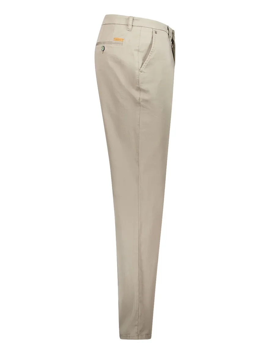 katoenen broek khaki Gardeur