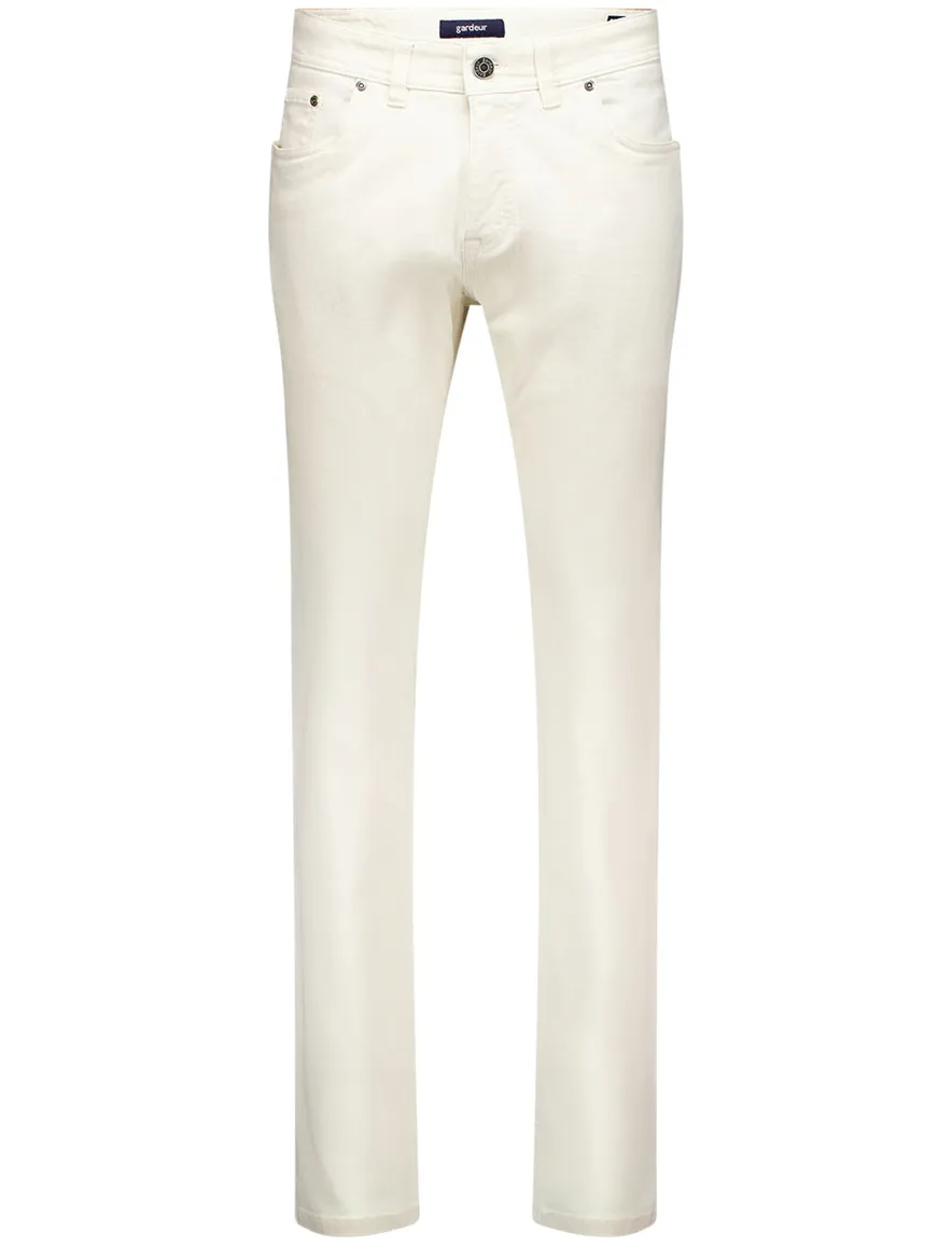 Gardeur Pantalon 5-p creme effen SANDRO