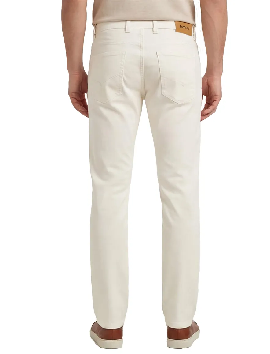 Gardeur Pantalon 5-p creme effen SANDRO
