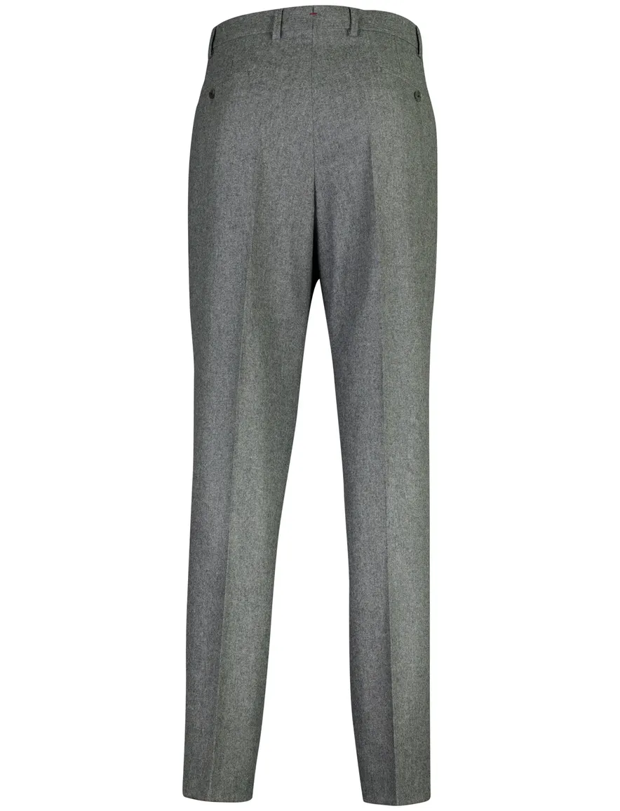 Broek Hiltl grijs gemêleerd wol normale fit