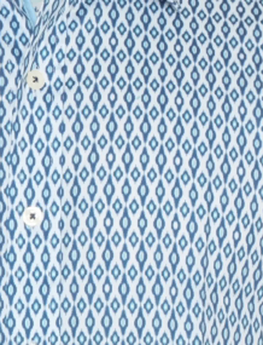 casual overhemd blauw A Fish Named Fred