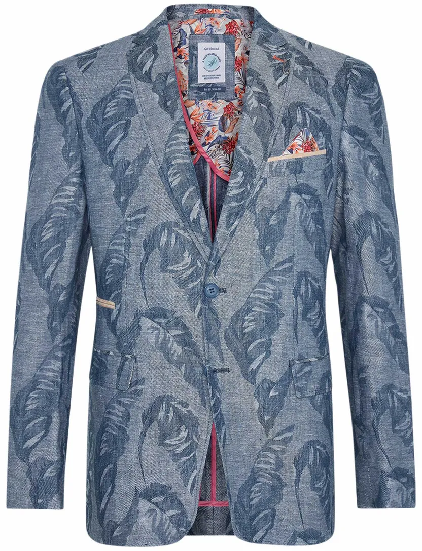 donkerblauw colbert A Fish Named Fred 'linen leaf'