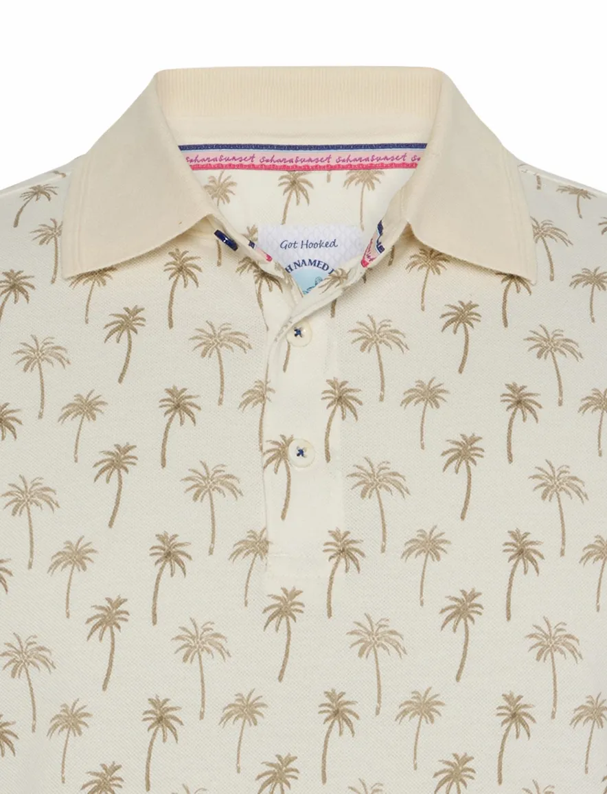 poloshirt korte mouw beige A Fish Named Fred