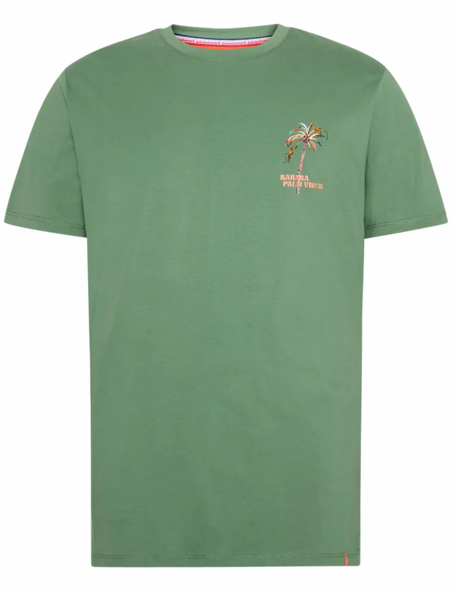 A Fish Named Fred T-shirt groen effen