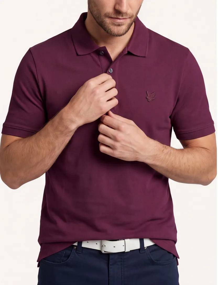 poloshirt korte mouw Lyle & Scott rood