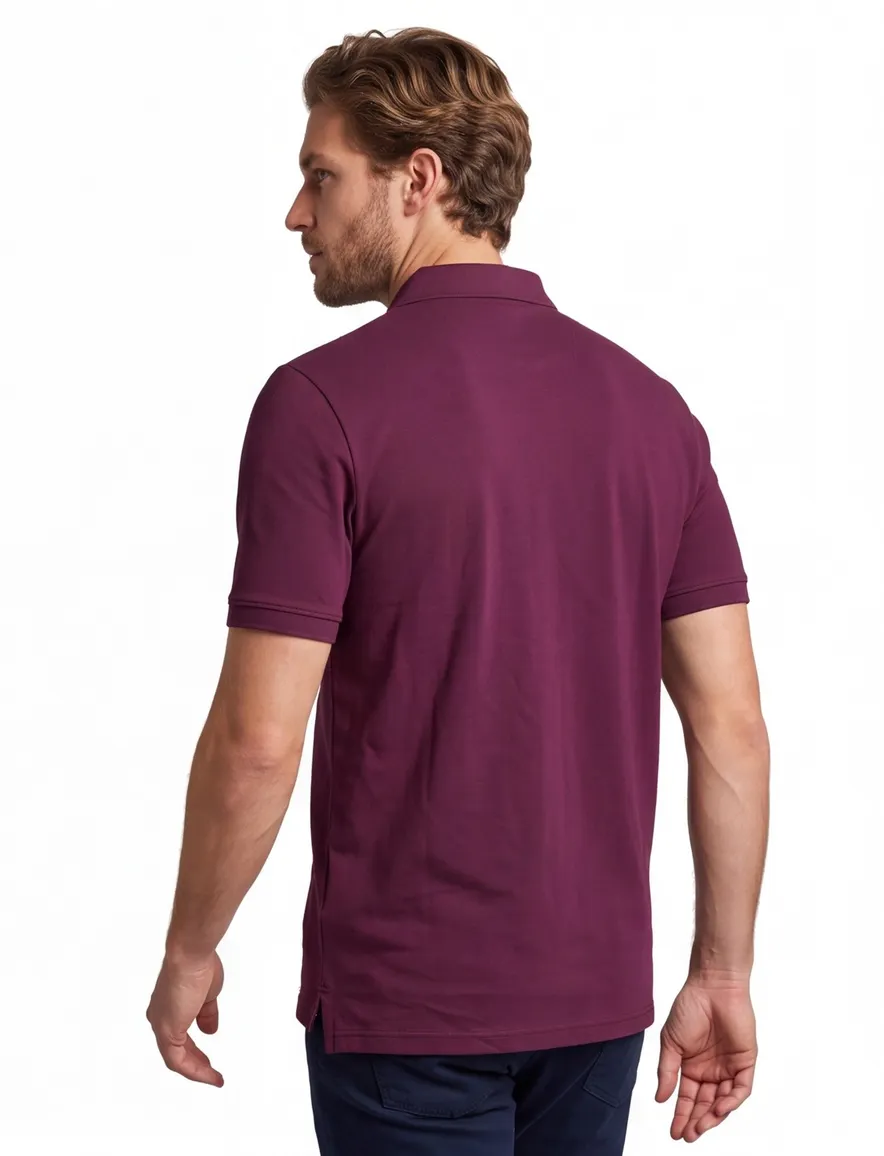 poloshirt korte mouw rood Lyle & Scott