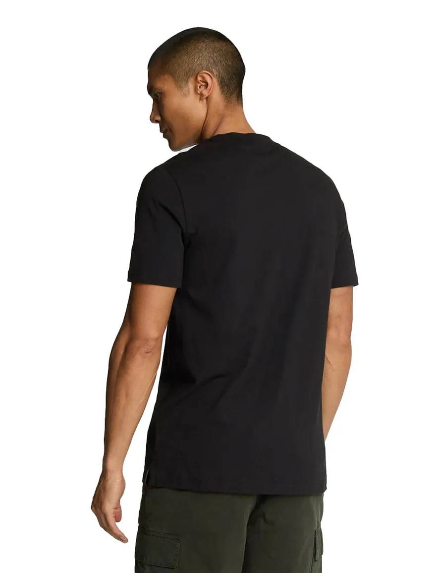 Lyle & Scott t-shirt ronde hals zwart