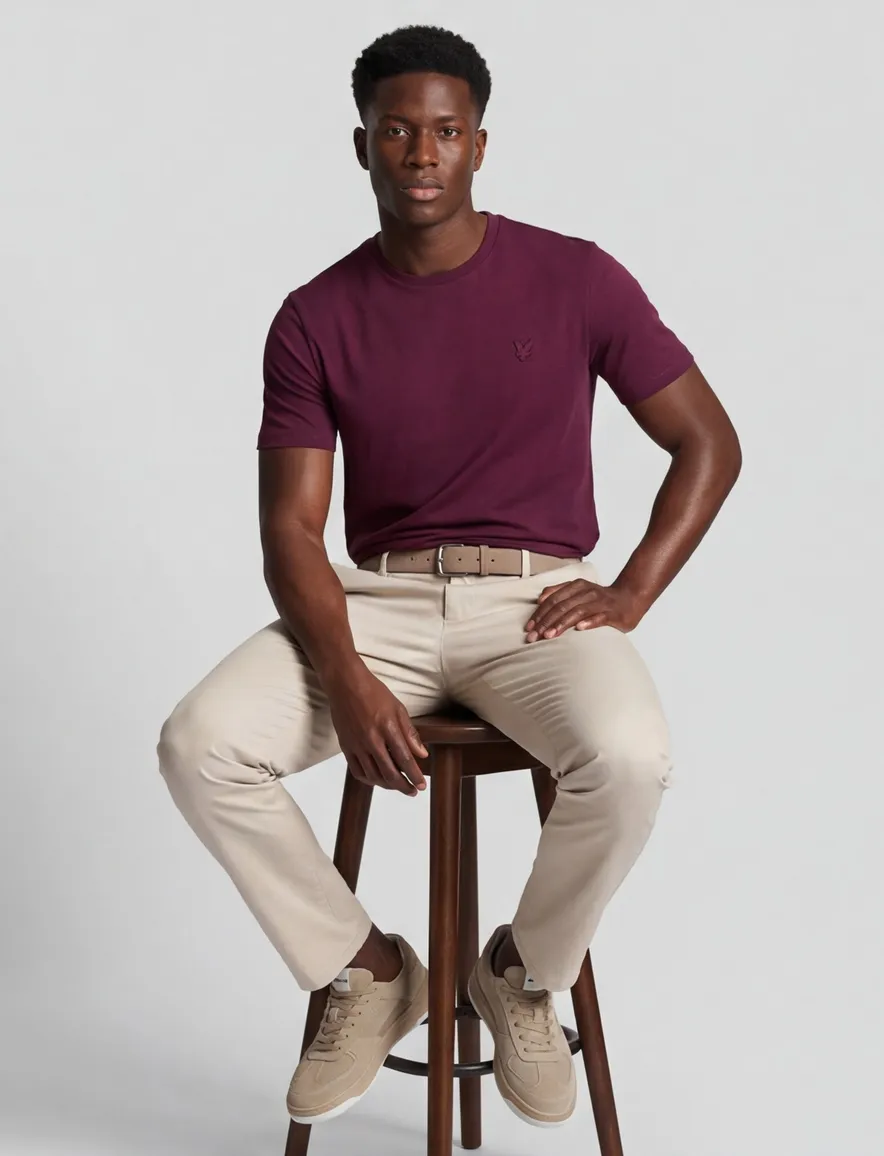 Lyle & Scott t-shirt rood