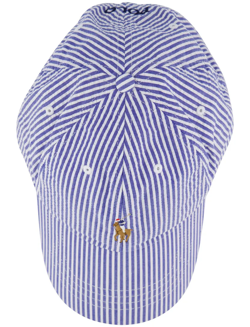 Polo Ralph Lauren pet blauw wit gestreept katoen