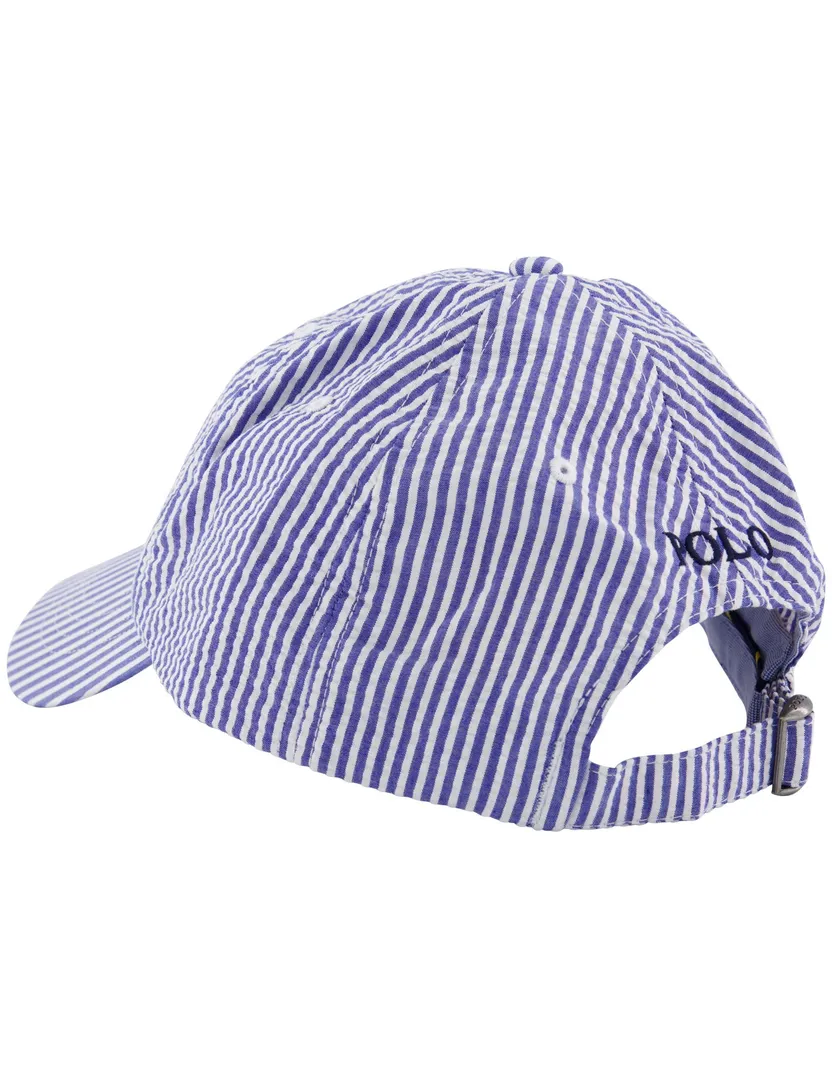 Polo Ralph Lauren pet blauw wit gestreept katoen