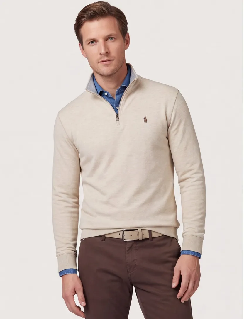Polo Ralph Lauren trui beige gemêleerd katoen