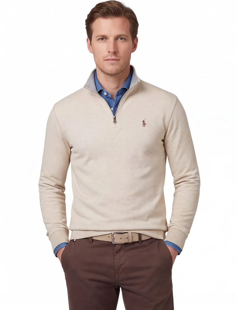 Polo Ralph Lauren trui beige gemêleerd katoen