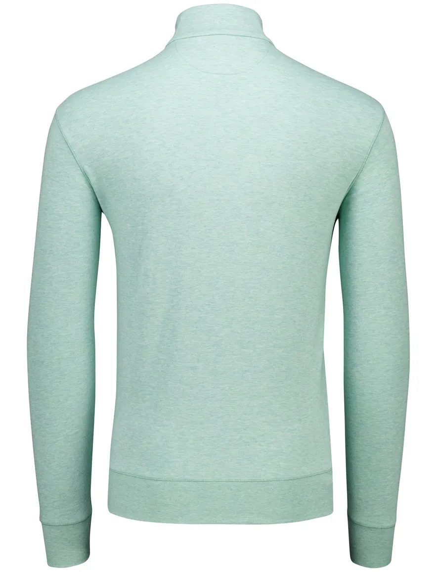 Polo Ralph Lauren half zip trui groen gemêleerd