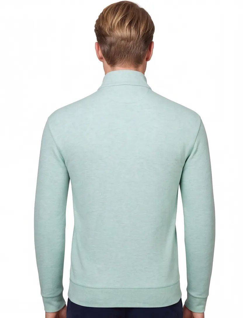 Polo Ralph Lauren half zip trui groen katoen