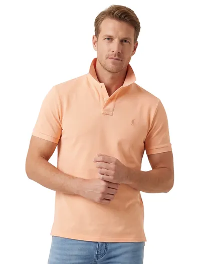 Polo Ralph Lauren Polo Ralph Lauren polo oranje katoen 2-knoops