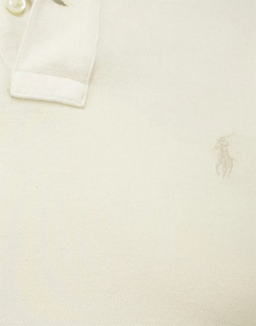 Polo Ralph Lauren polo beige custom slim fit effen