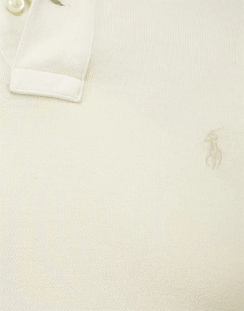 Polo Ralph Lauren polo beige custom slim fit korte mouw