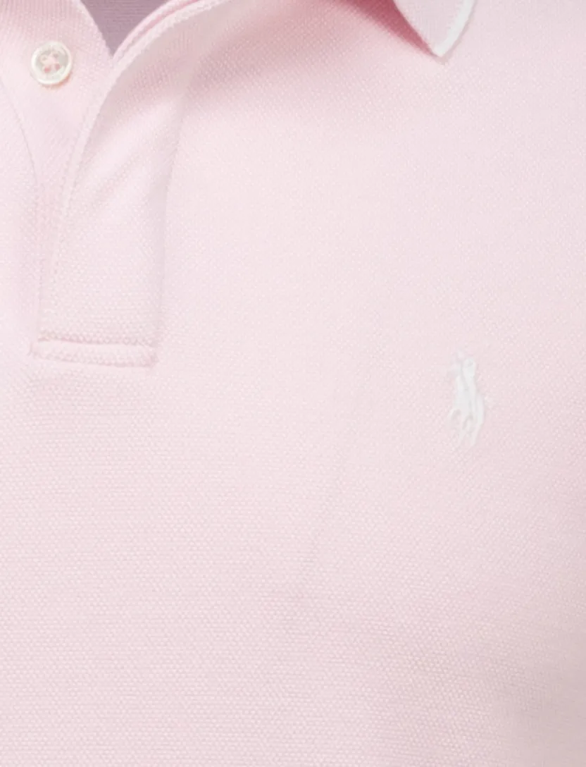 katoenen Polo Ralph Lauren polo effen roze