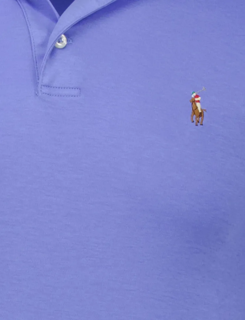 Polo Ralph Lauren polo blauw custom slim fit korte mouw