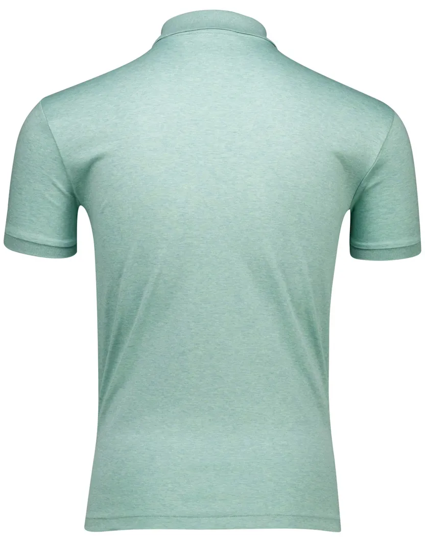 Polo Ralph Lauren polo groen custom slim fit gemêleerd