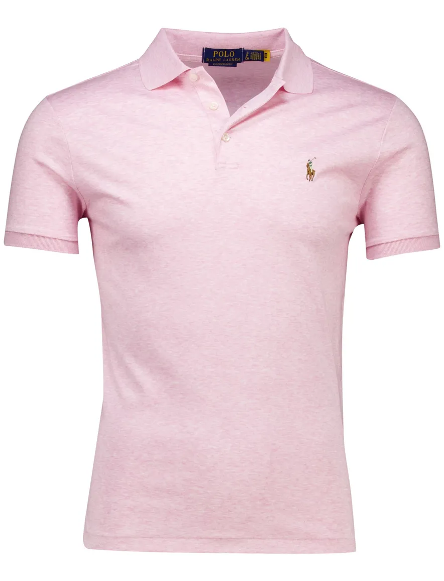 Polo Ralph Lauren Custom Slim Fit polo roze