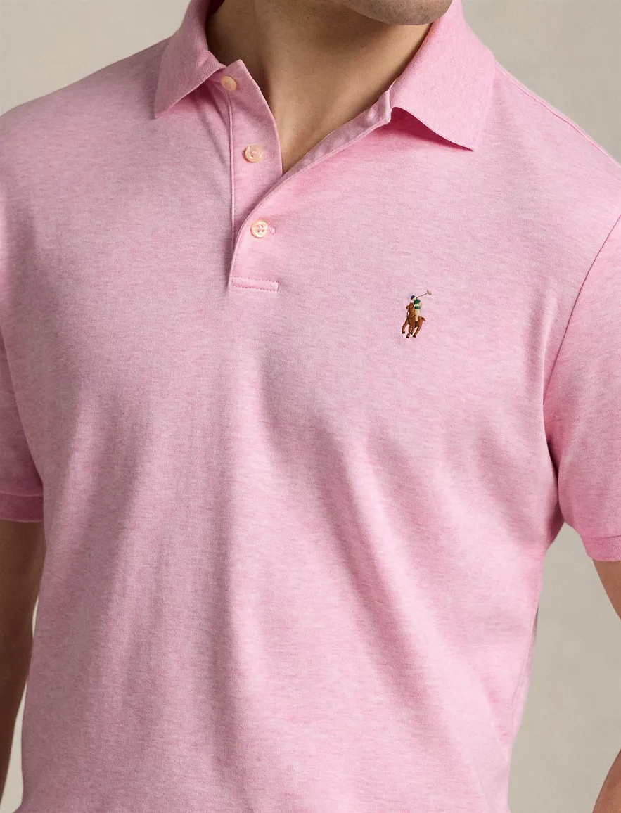Polo Ralph Lauren Custom Slim Fit polo roze