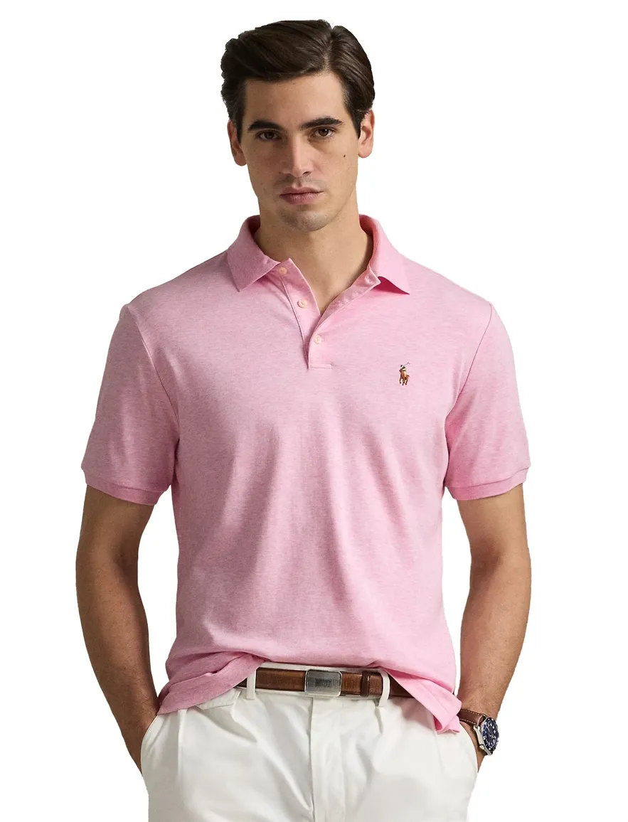 Polo Ralph Lauren Custom Slim Fit polo roze