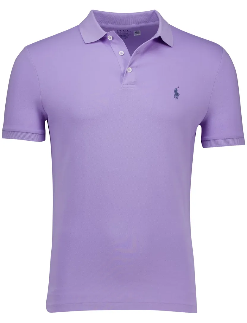 katoenen Polo Ralph Lauren polo paars normale fit