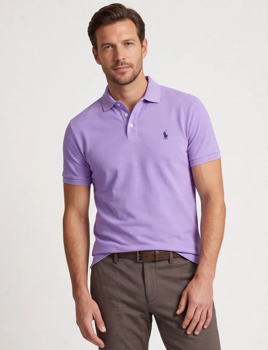 Polo Ralph Lauren polo paars katoen