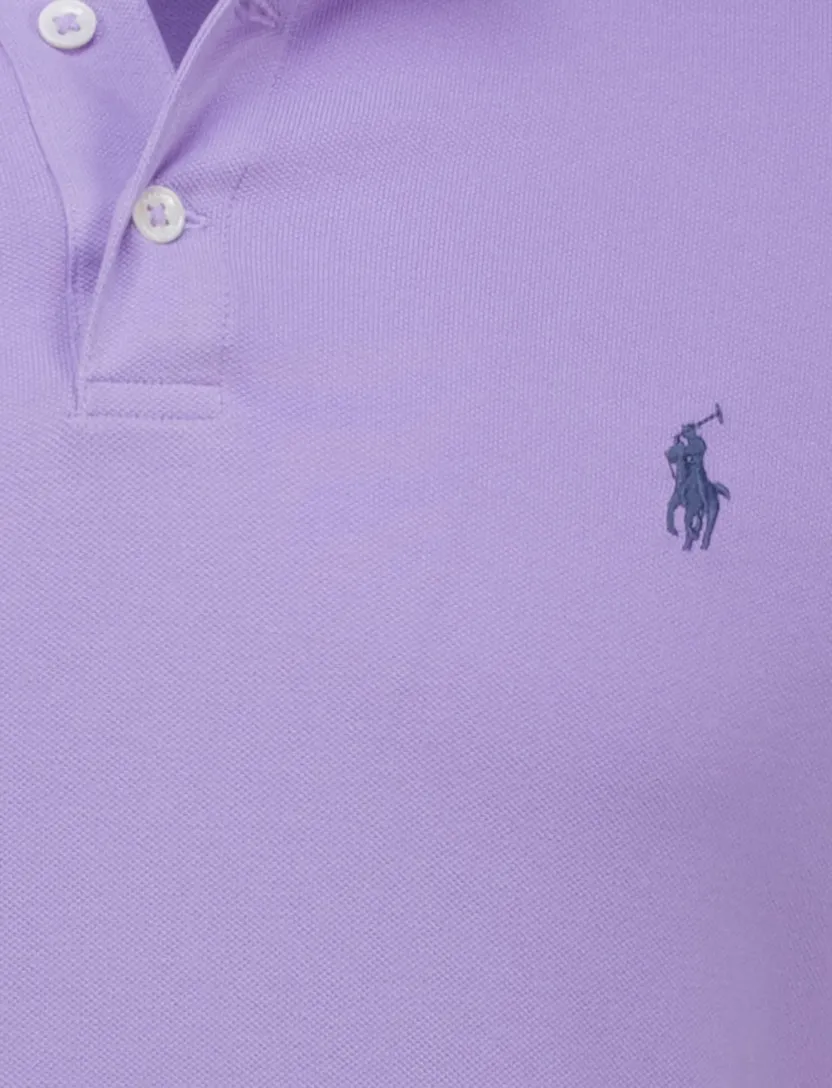 katoenen Polo Ralph Lauren polo paars normale fit