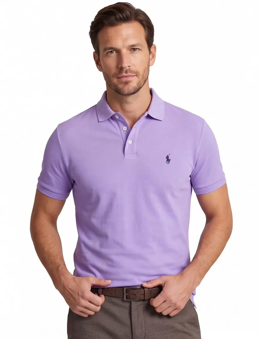 Polo Ralph Lauren polo paars katoen