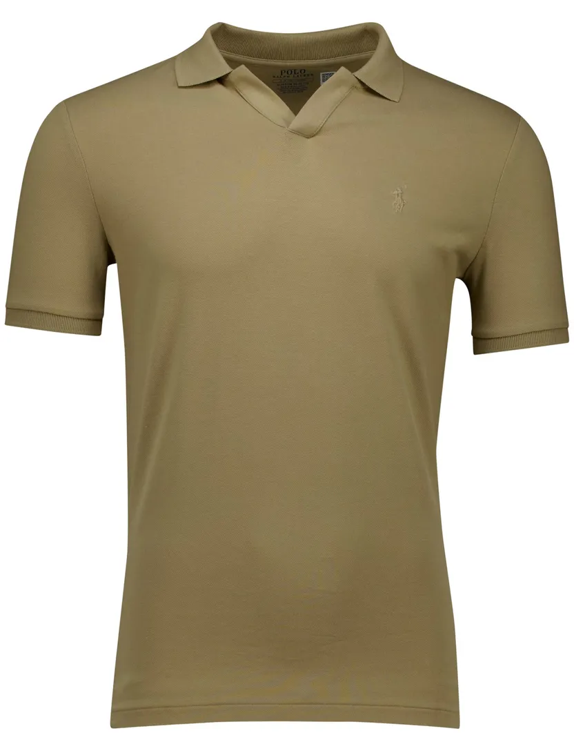 elegante effen khaki Polo Ralph Lauren polo