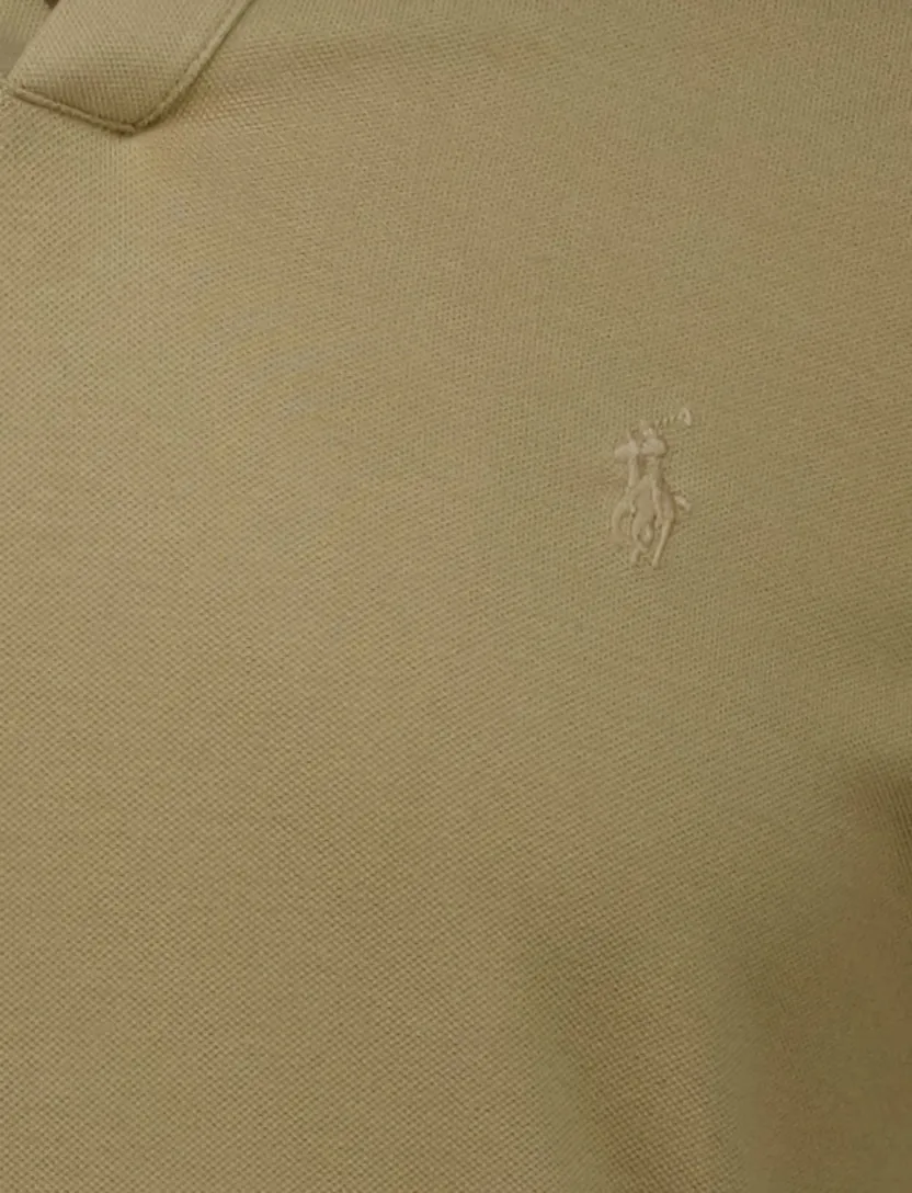 elegante effen khaki Polo Ralph Lauren polo