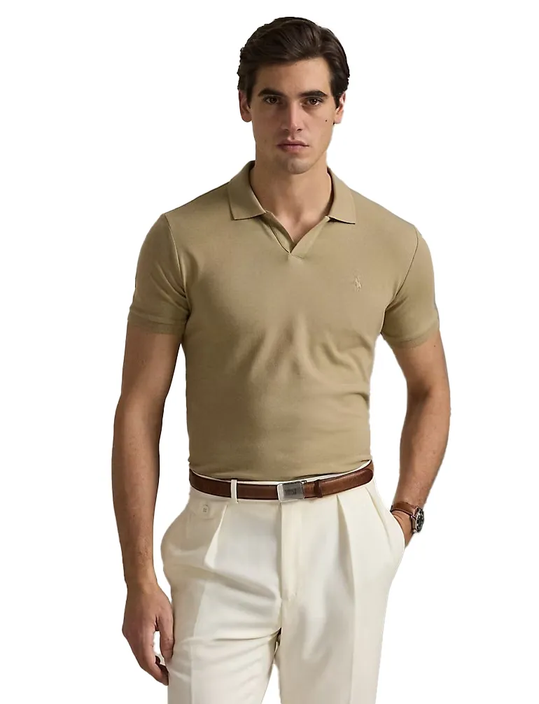elegante Polo Ralph Lauren polo effen khaki