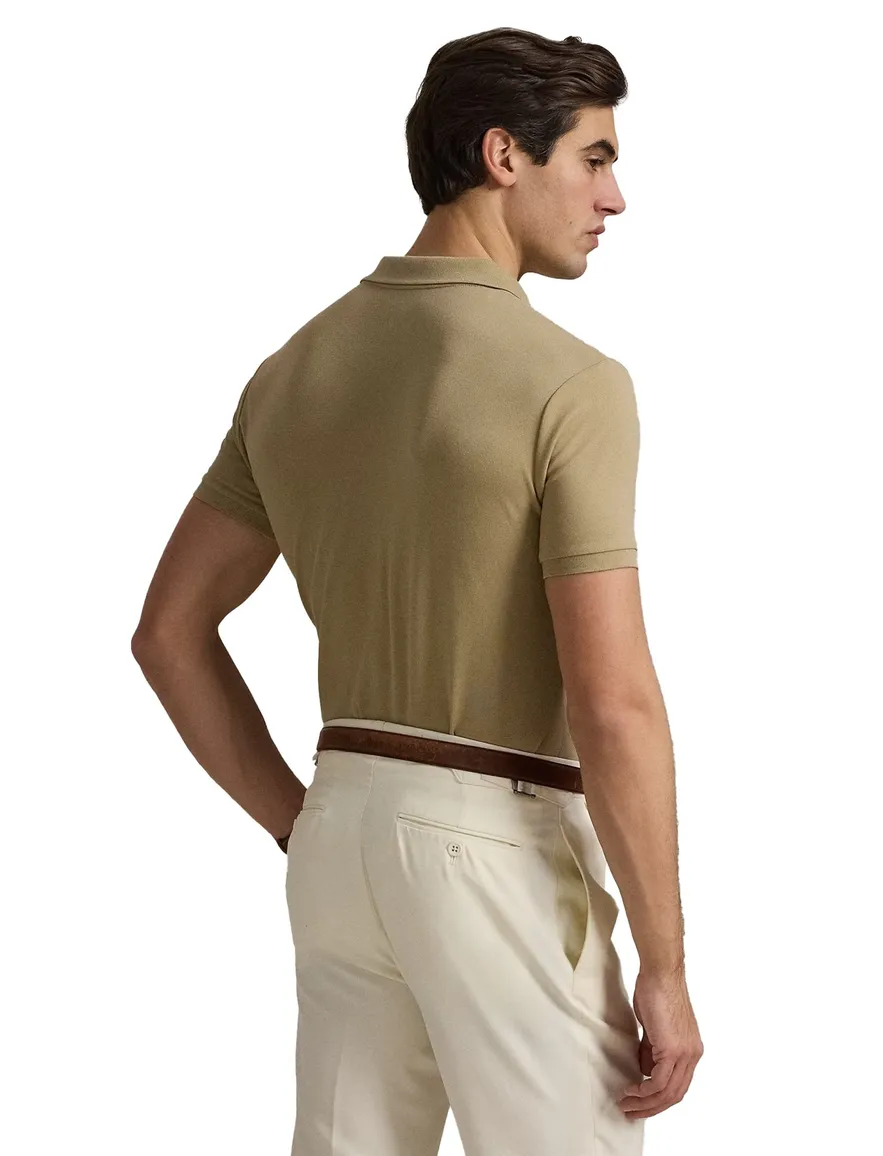 elegante Polo Ralph Lauren polo effen khaki
