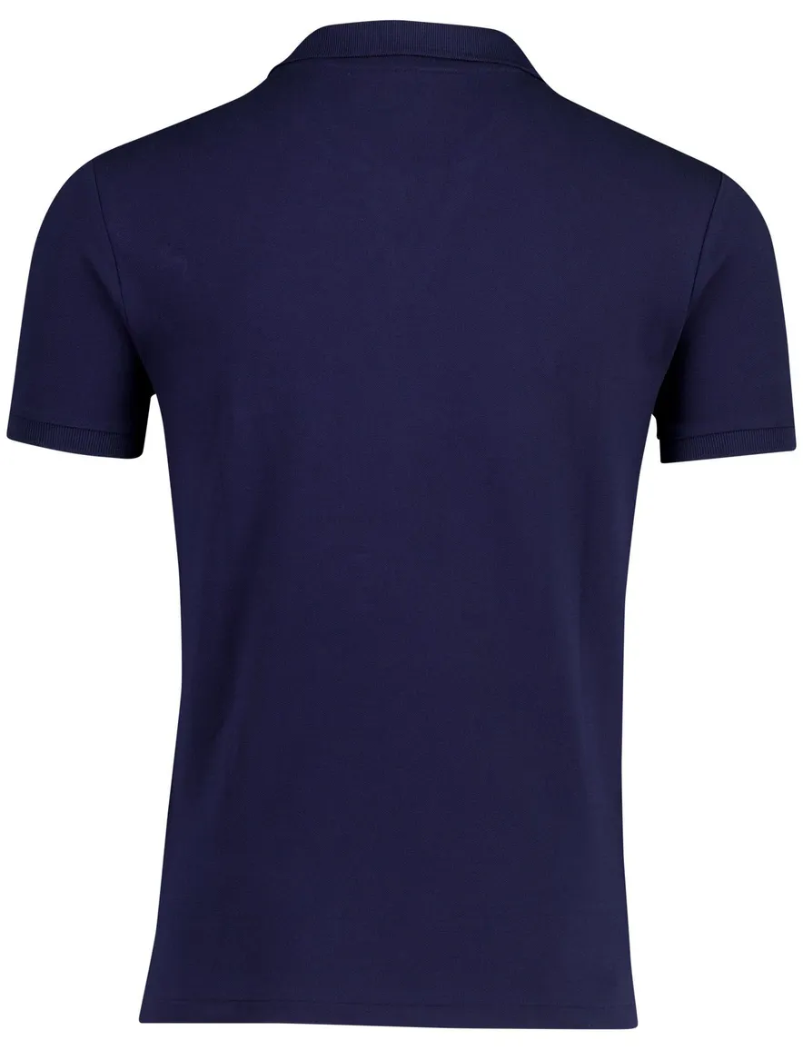 Poloshirt Polo Ralph Lauren v-hals donkerblauw pique