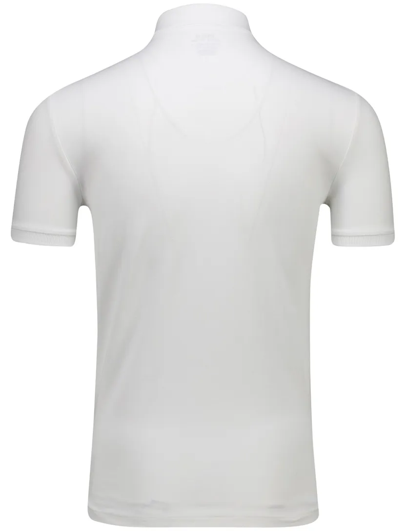 Ralph Lauren polo effen pique custom slim fit wit