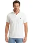 Ralph Lauren polo effen pique custom slim fit wit