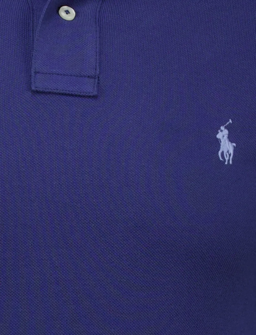 Polo Ralph Lauren polo donkerblauw effen slim fit