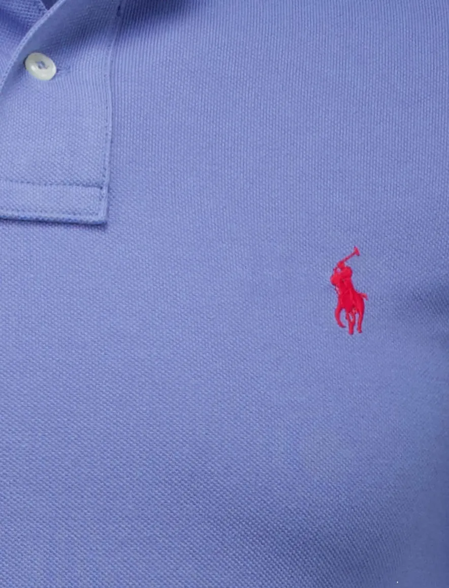 sportief Polo Ralph Lauren polo effen blauw