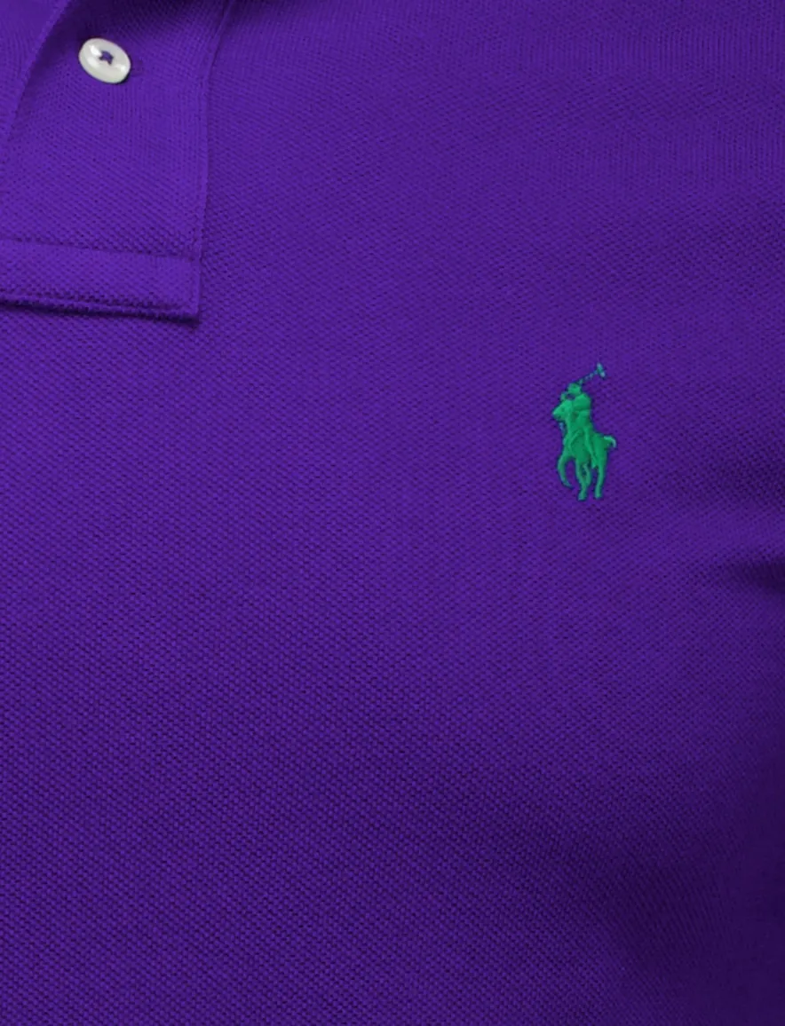 klassiek Poloshirt Polo Ralph Lauren Slim Fit paars