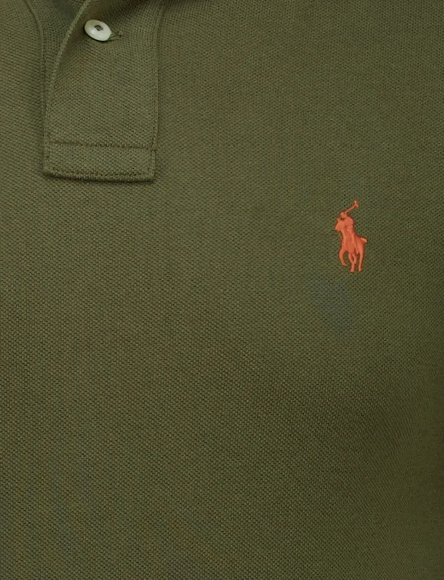 Polo Ralph Lauren Slim Fit polo groen pique katoen